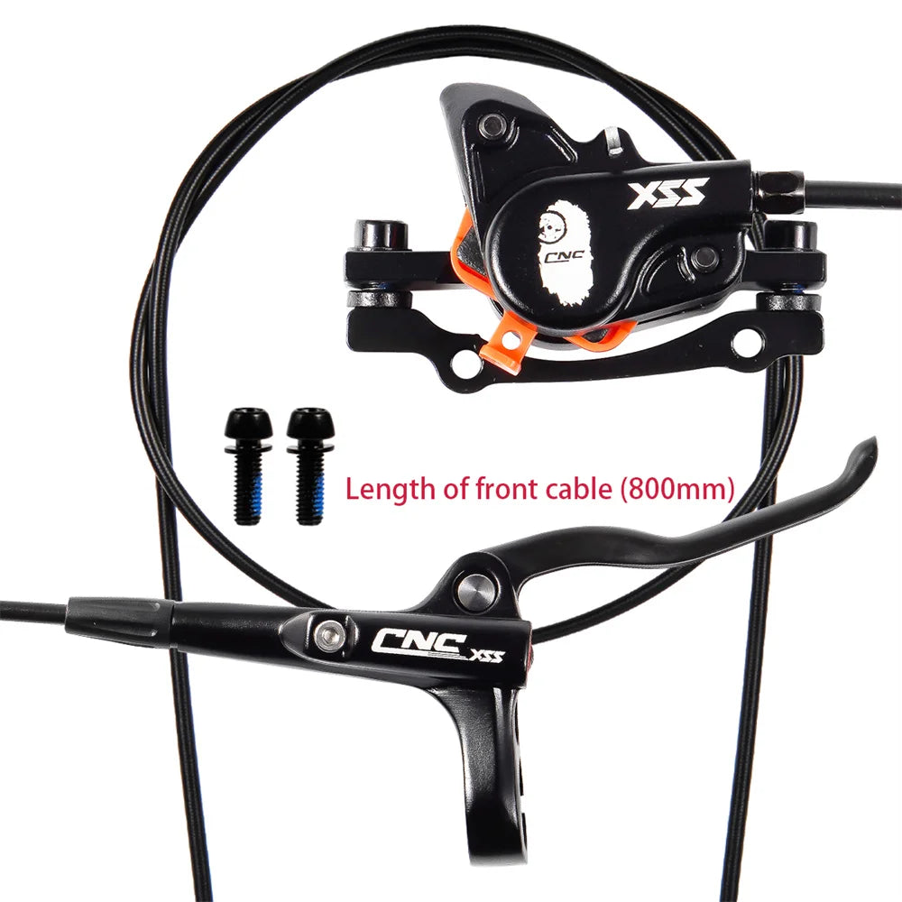 CNC XS990 Hydraulic MTB Disc Brake Set — Calipers, Levers & Rotors for Mountain Bikes