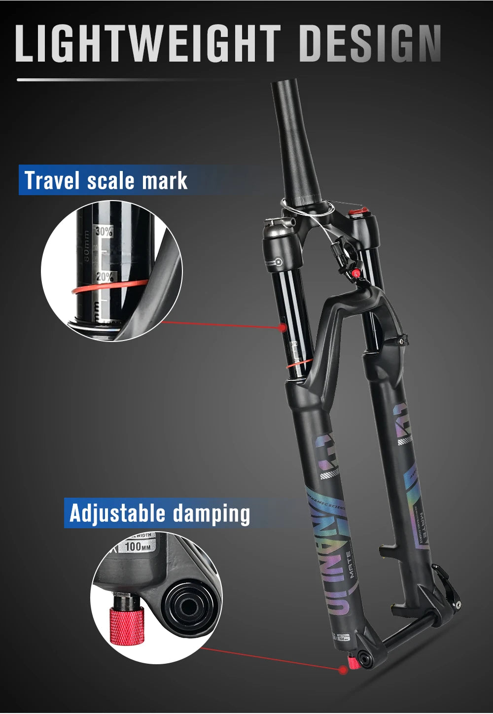 NANLIO X7 MTB Air Suspension Fork — Up to 140mm Travel