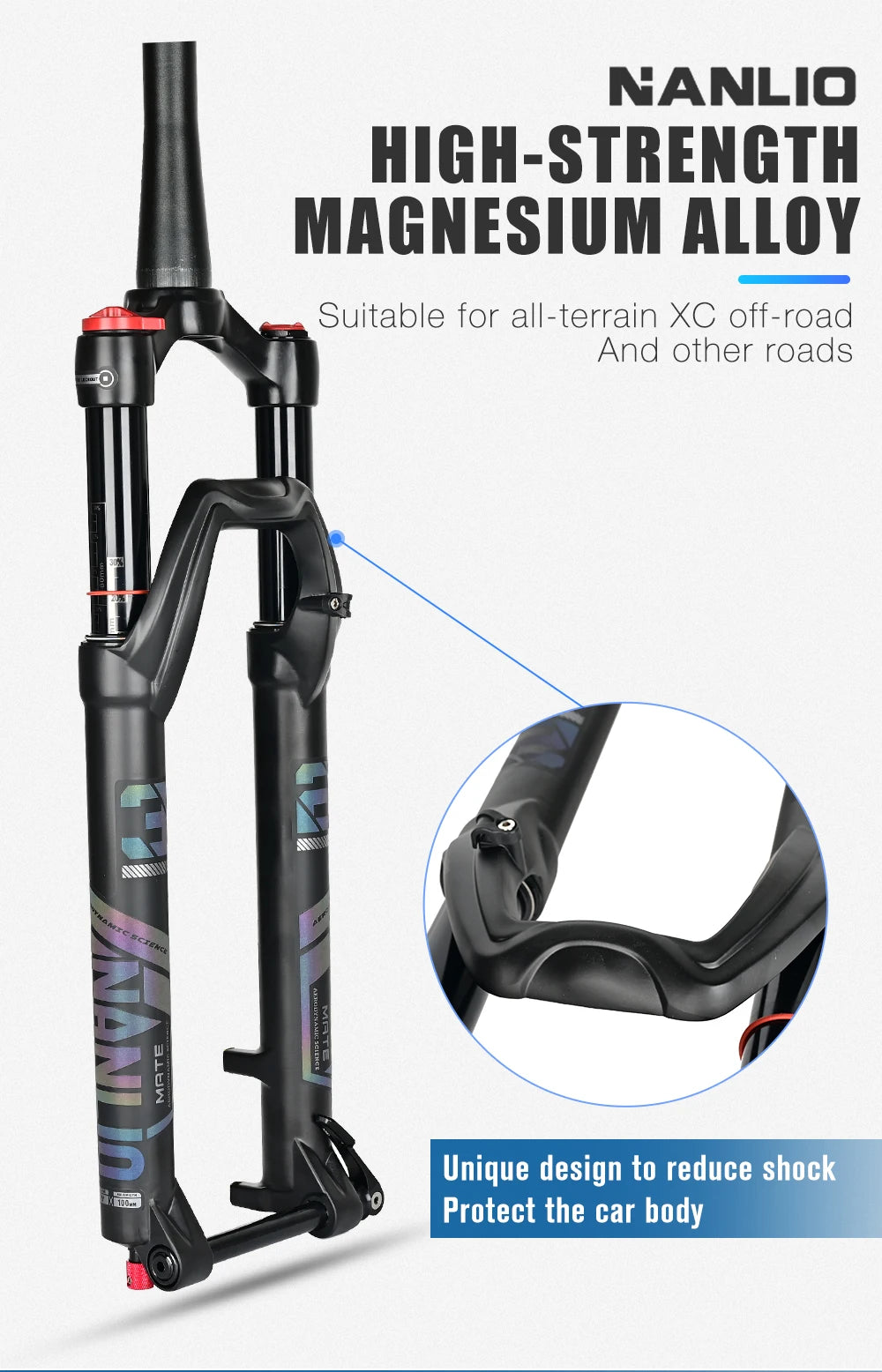 NANLIO X7 MTB Air Suspension Fork — Up to 140mm Travel