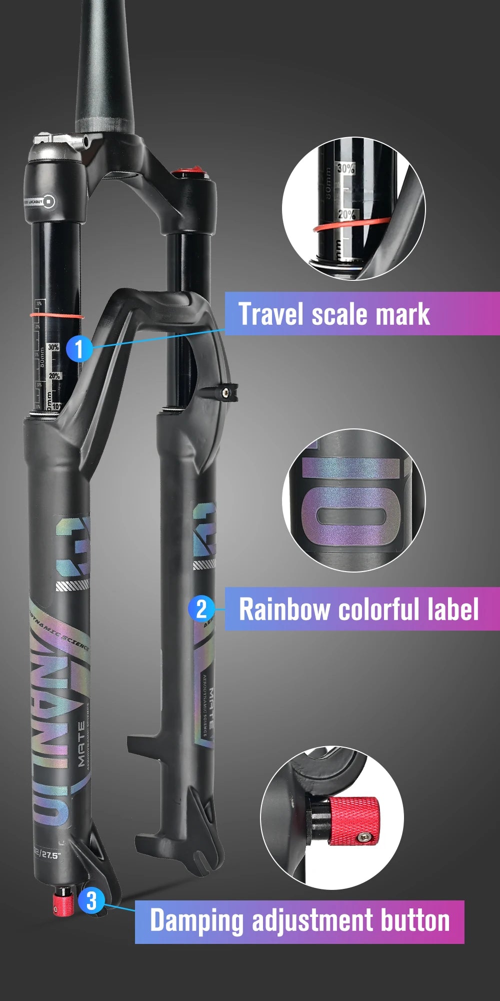 NANLIO X7 MTB Air Suspension Fork — Up to 140mm Travel