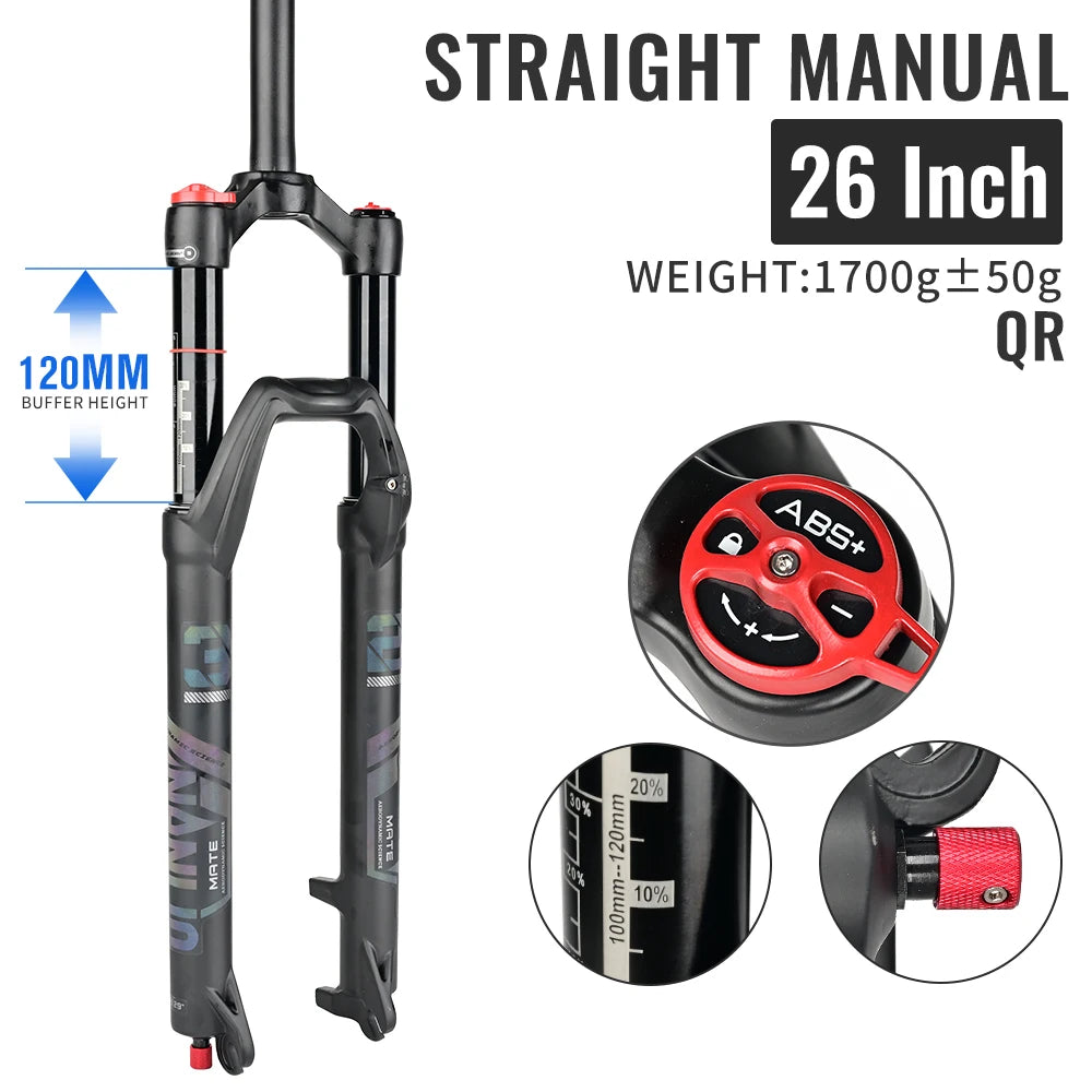 NANLIO X7 MTB Air Suspension Fork — Up to 140mm Travel