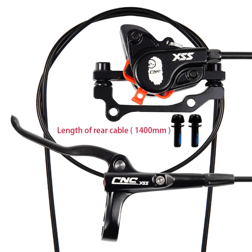 CNC XS990 Hydraulic MTB Disc Brake Set — Calipers, Levers & Rotors for Mountain Bikes