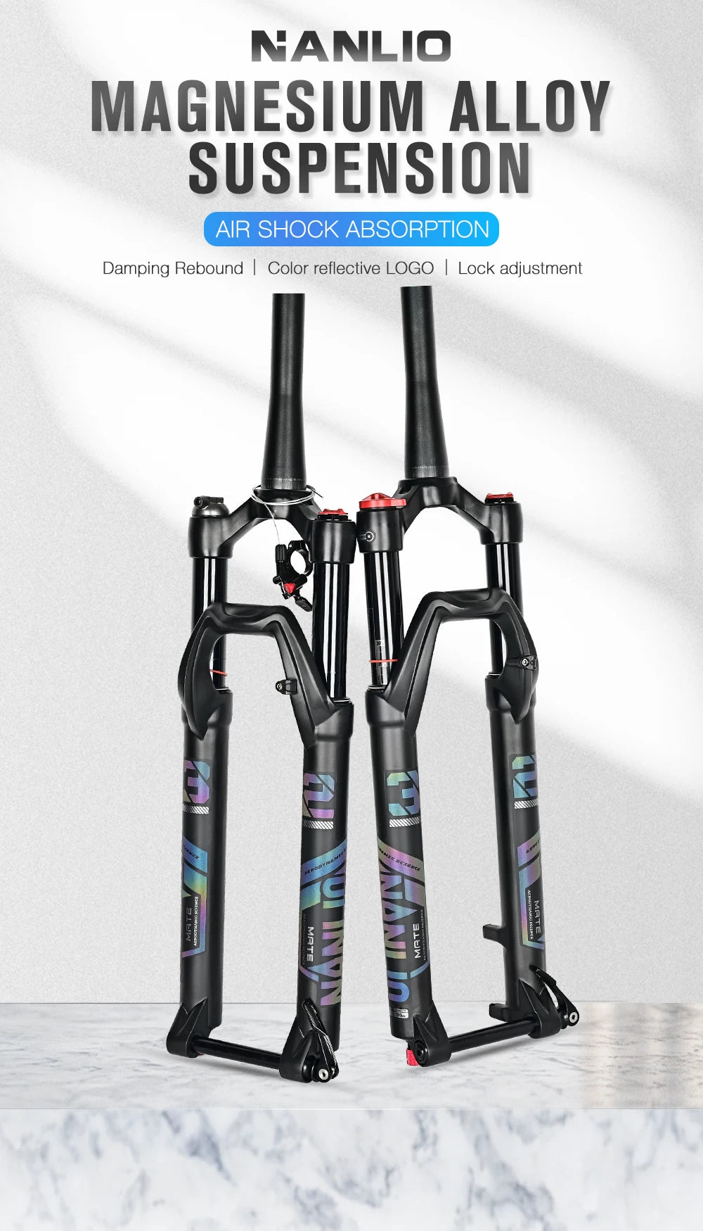 NANLIO X7 MTB Air Suspension Fork — Up to 140mm Travel