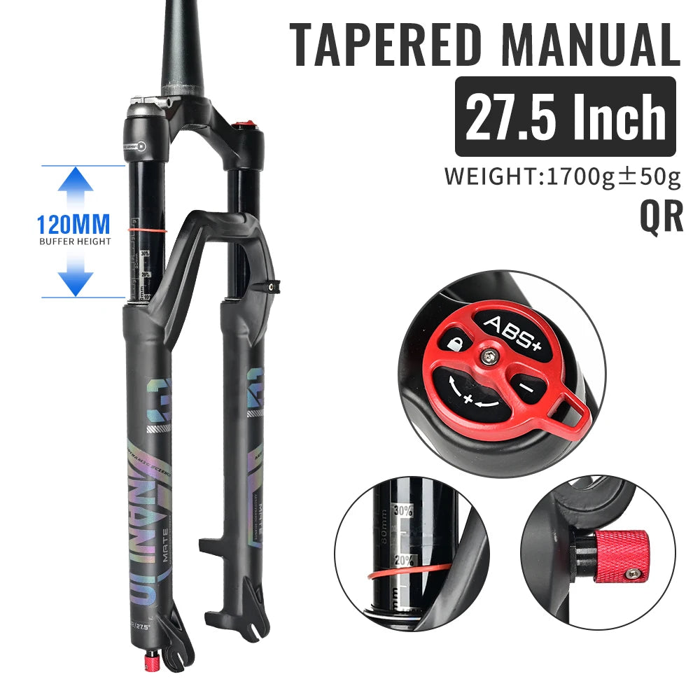 NANLIO X7 MTB Air Suspension Fork — Up to 140mm Travel
