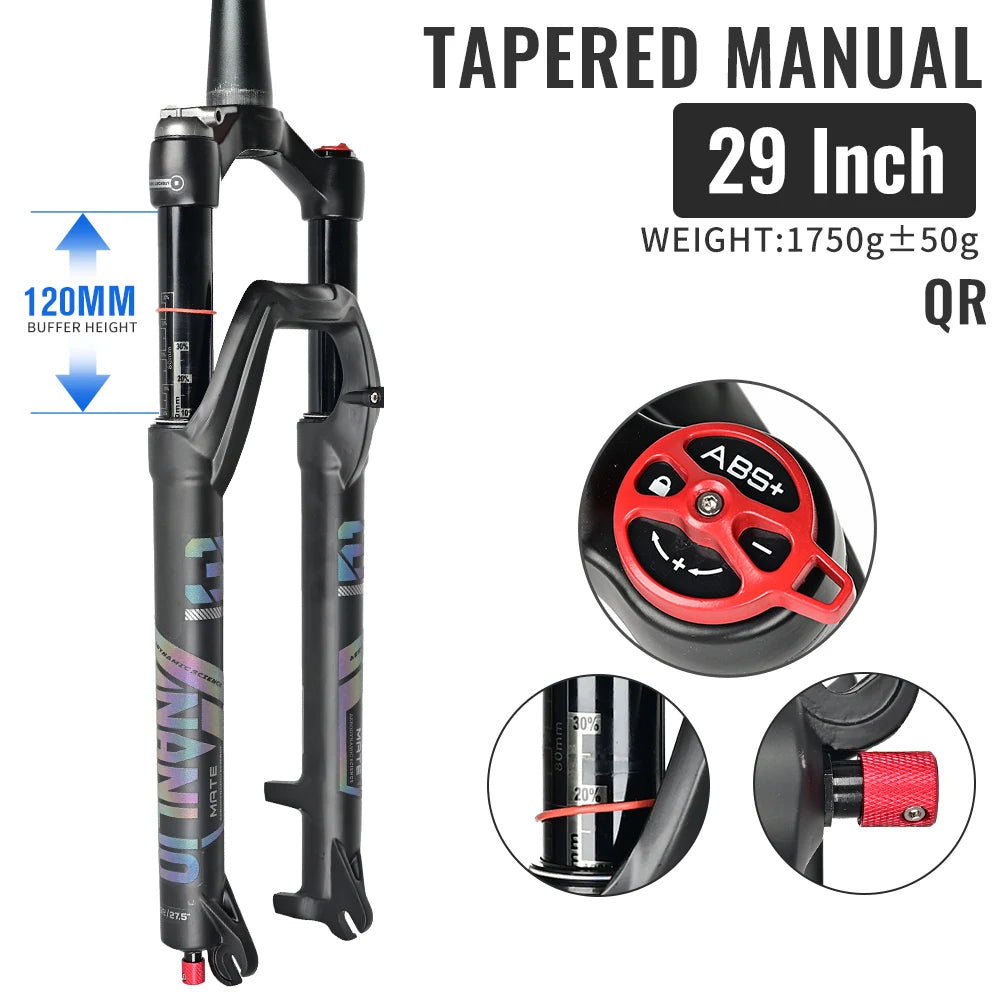 NANLIO X7 MTB Air Suspension Fork — Up to 140mm Travel