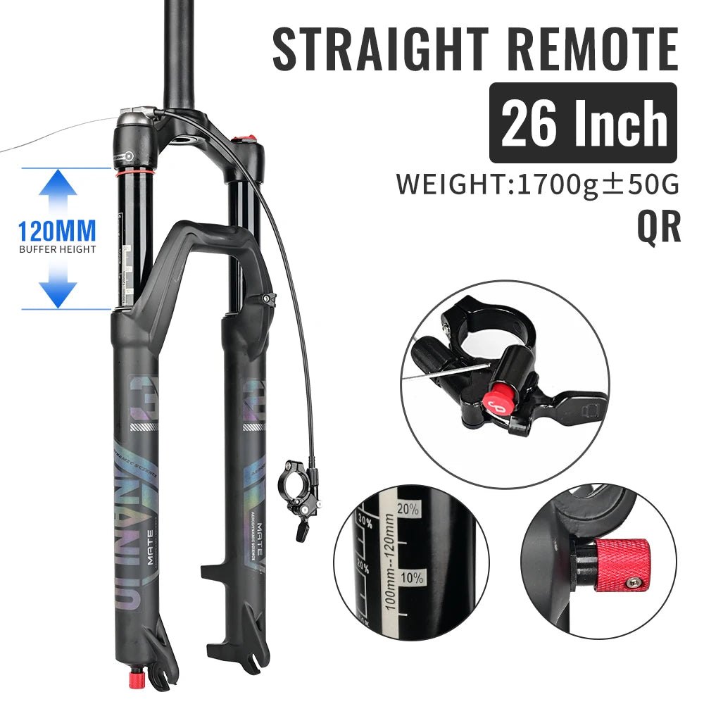 NANLIO X7 MTB Air Suspension Fork — Up to 140mm Travel
