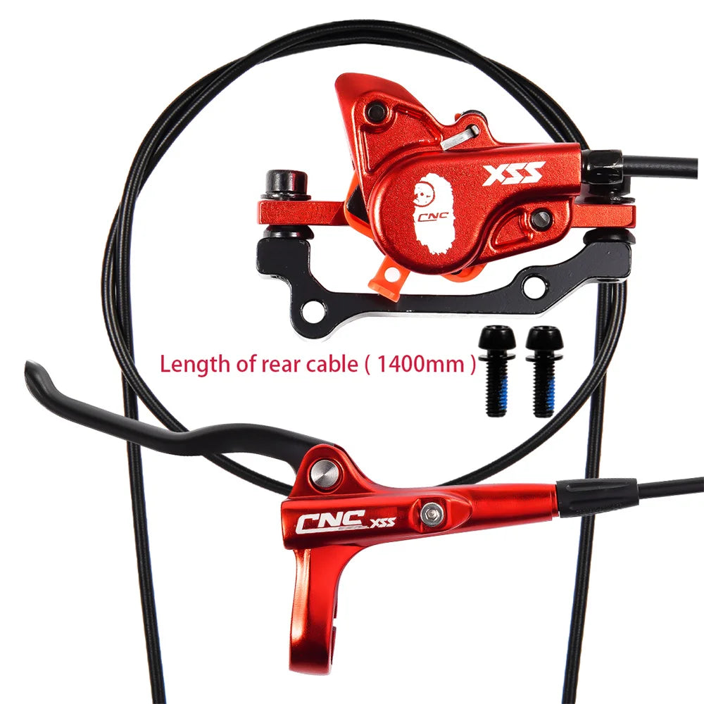 CNC XS990 Hydraulic MTB Disc Brake Set — Calipers, Levers & Rotors for Mountain Bikes