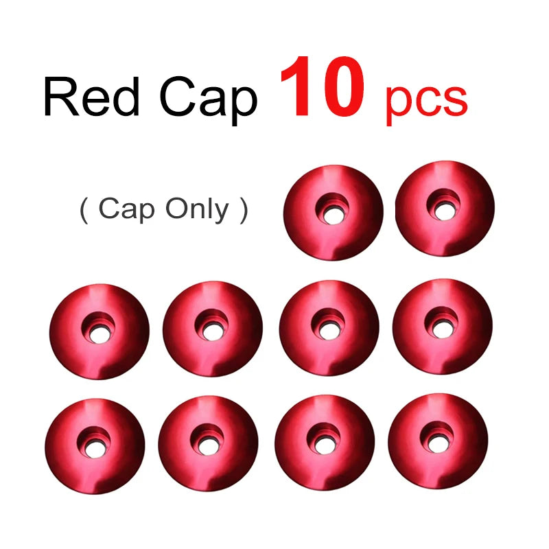 Bike Headset Stem Cap Set with Screw Bolt & Star Nut (1-1/8" 28.6mm)