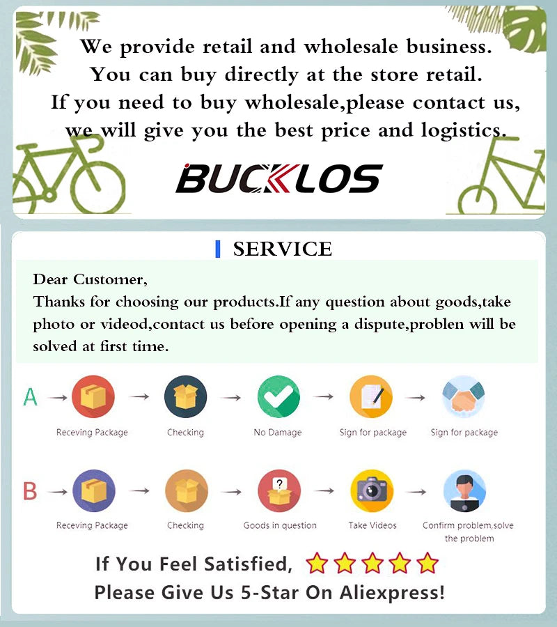 BUCKLOS MTB Riser Handlebar 31.8mm, 720/780mm, 30-120mm Rise, Aluminum Alloy