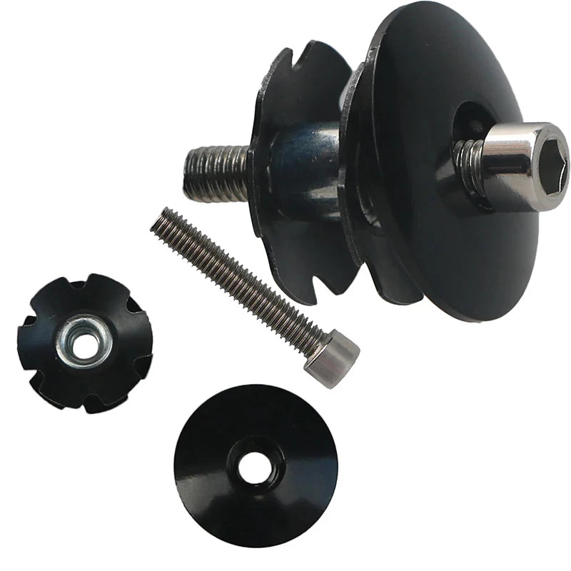 Bike Headset Stem Cap Set with Screw Bolt & Star Nut (1-1/8" 28.6mm)