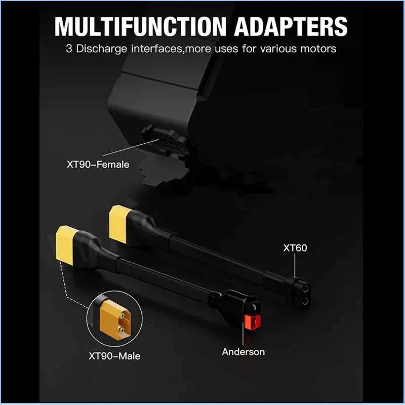 48v 52v 72v Triangle EBike battery 30ah 40ah 50ah 60ah lithium battery 2000w 3000w