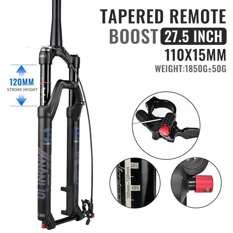 NANLIO X7 MTB Air Suspension Fork — Up to 140mm Travel