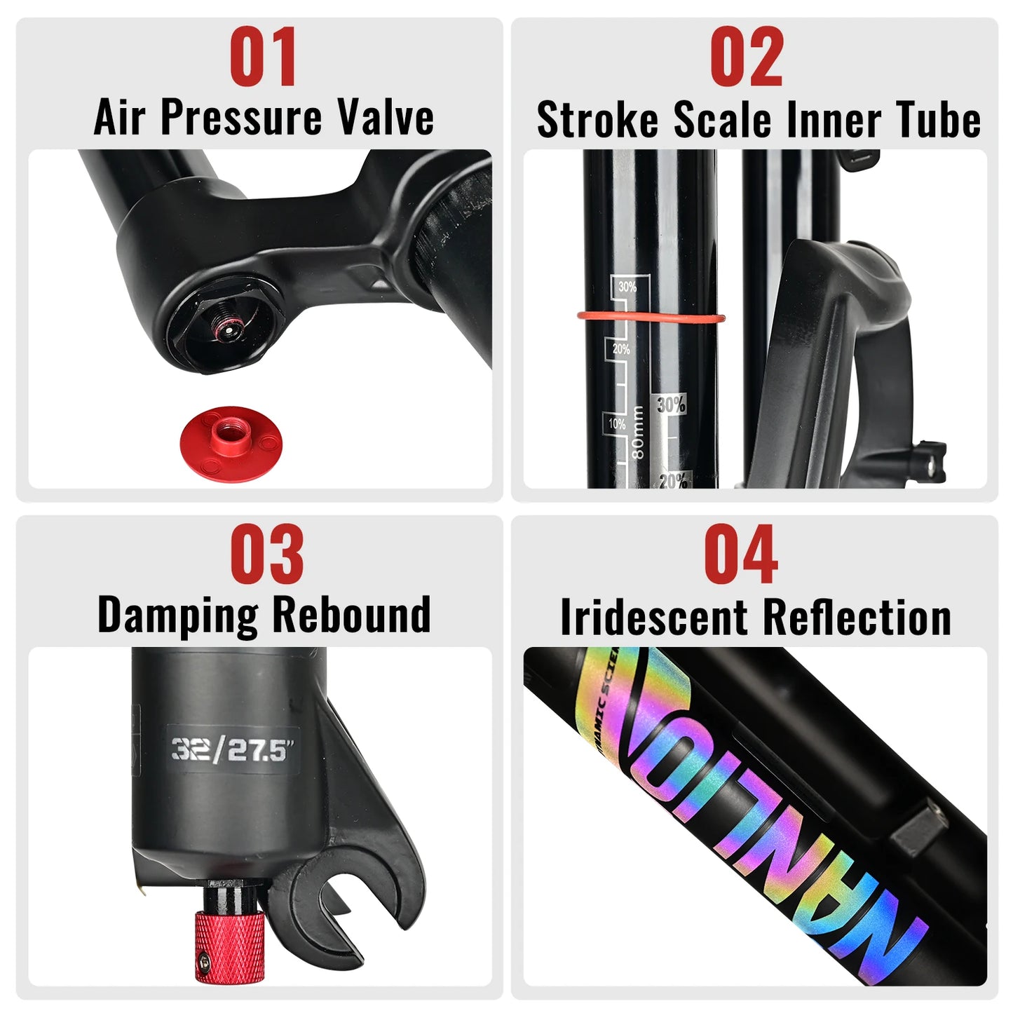 NANLIO X7 MTB Air Suspension Fork — Up to 140mm Travel