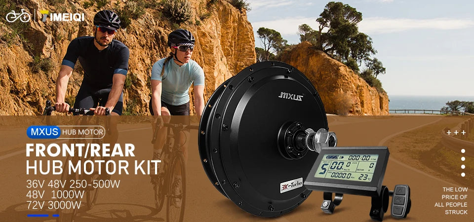 52V 2000W Rear Hub Motor E-Bike Conversion Kit (20"-29")