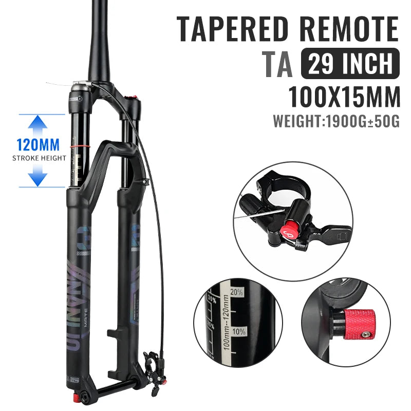 NANLIO X7 MTB Air Suspension Fork — Up to 140mm Travel