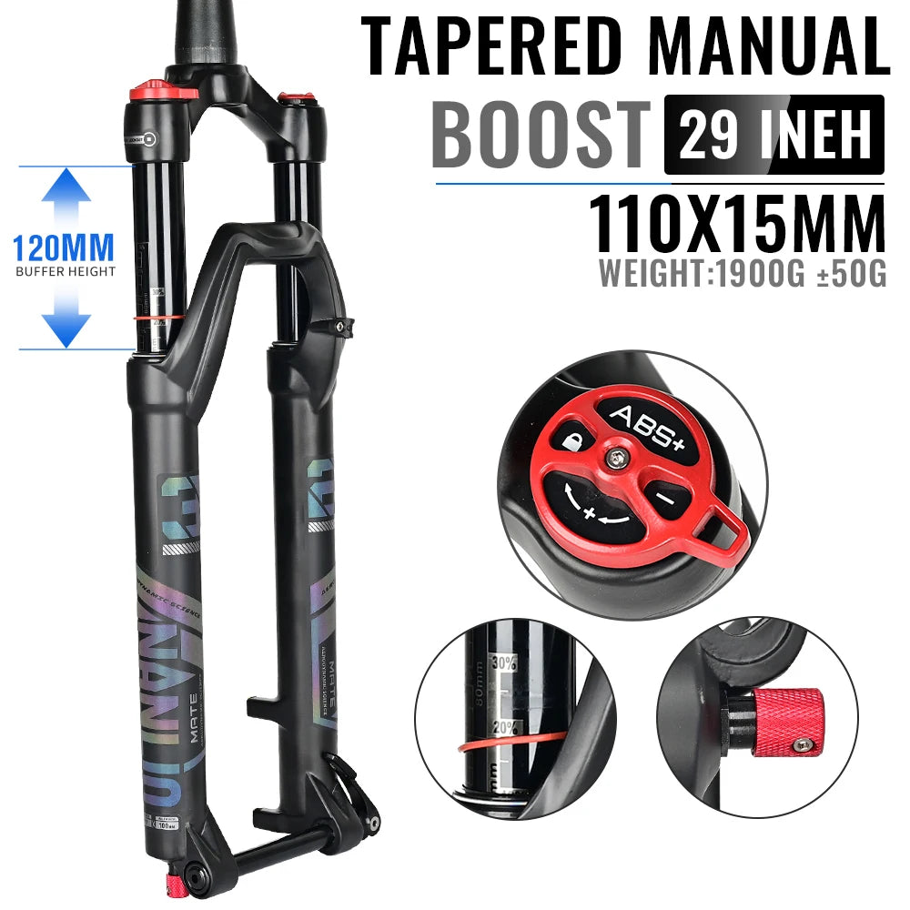 NANLIO X7 MTB Air Suspension Fork — Up to 140mm Travel