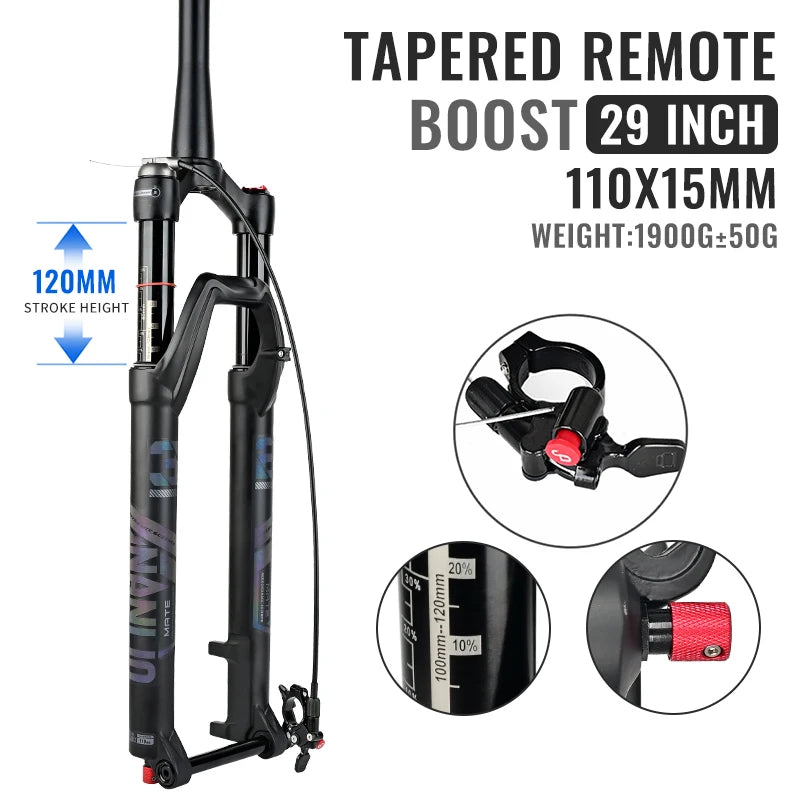 NANLIO X7 MTB Air Suspension Fork — Up to 140mm Travel