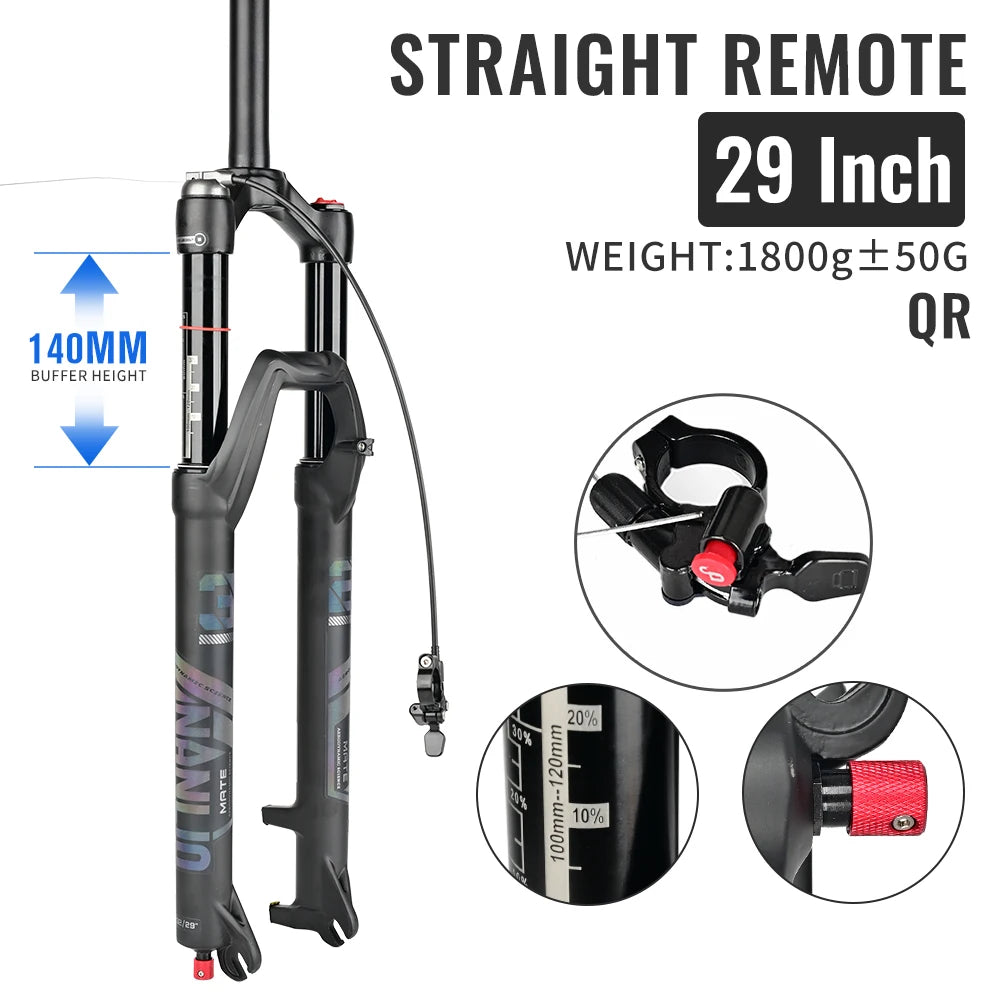 NANLIO X7 MTB Air Suspension Fork — Up to 140mm Travel