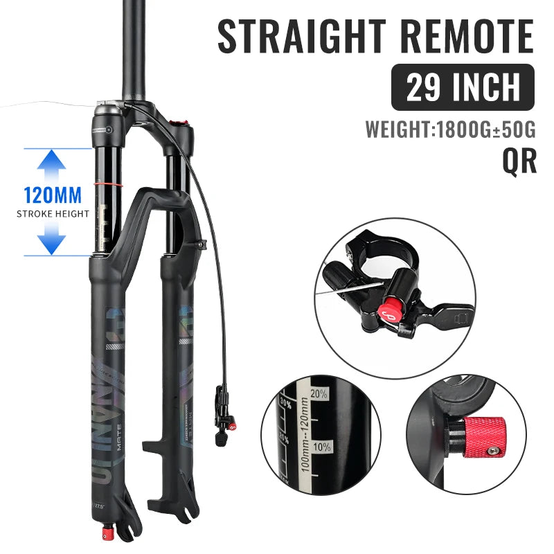 NANLIO X7 MTB Air Suspension Fork — Up to 140mm Travel