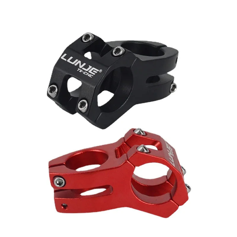 LUNJE MTB Short Handlebar Stem — 45mm, Fits 25.4mm & 31.8mm Handlebars