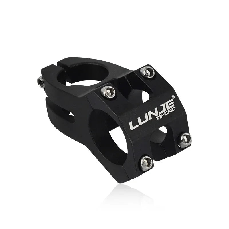 LUNJE MTB Short Handlebar Stem — 45mm, Fits 25.4mm & 31.8mm Handlebars