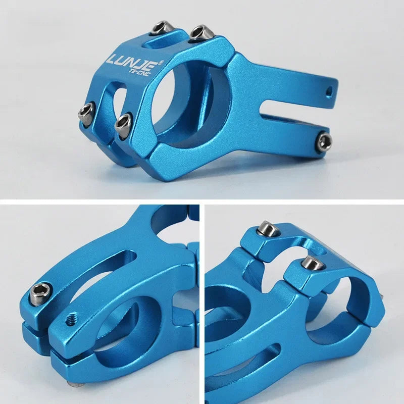 LUNJE MTB Short Handlebar Stem — 45mm, Fits 25.4mm & 31.8mm Handlebars
