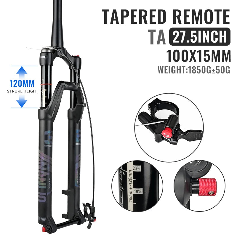 NANLIO X7 MTB Air Suspension Fork — Up to 140mm Travel