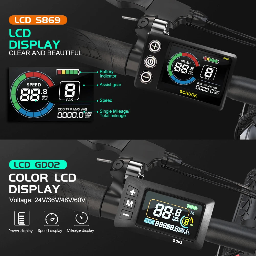 48V 1500W Rear Hub Motor E-Bike Conversion Kit