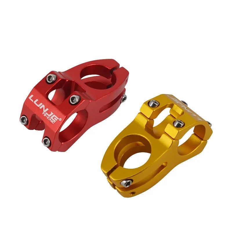 LUNJE MTB Short Handlebar Stem — 45mm, Fits 25.4mm & 31.8mm Handlebars