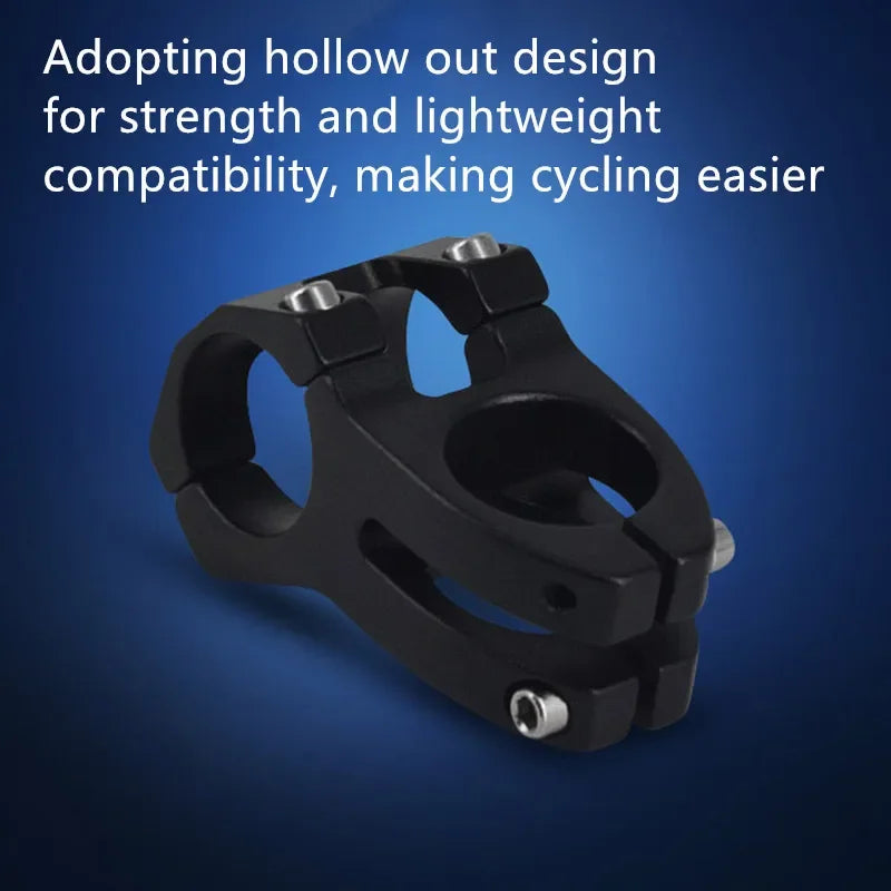 LUNJE MTB Short Handlebar Stem — 45mm, Fits 25.4mm & 31.8mm Handlebars