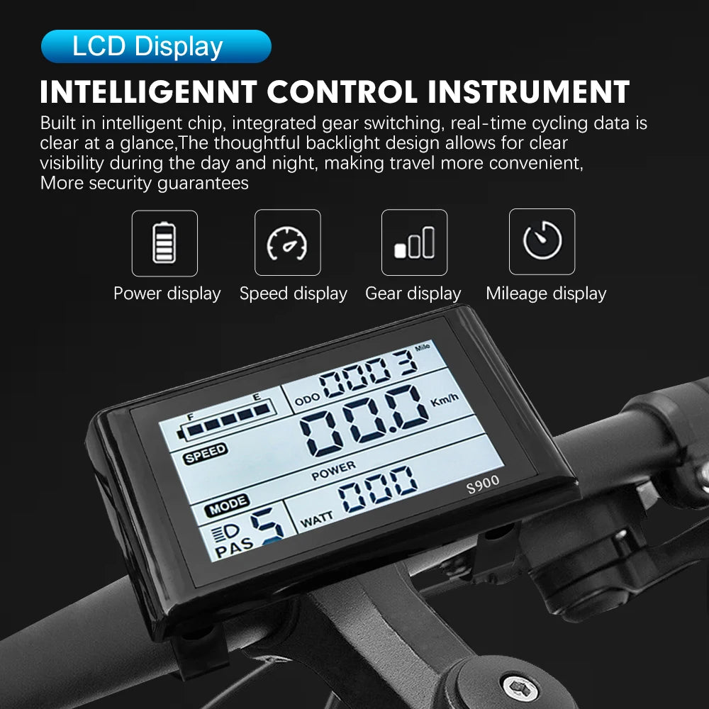 52V 2000W Rear Hub Motor E-Bike Conversion Kit (20"-29")