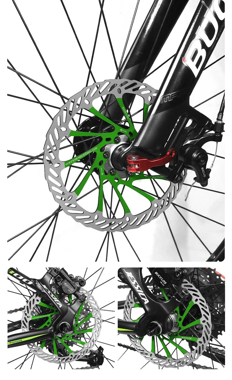 BUCKLOS Ultralight MTB Hydraulic Disc Brake Rotor — 160/180/203mm with 6 Bolts