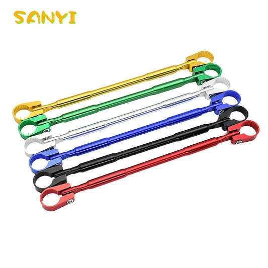 22mm Alloy Aluminum Motorcycle Handlebar Brace Crossbar — Reinforced Clamp for Strength and Balance