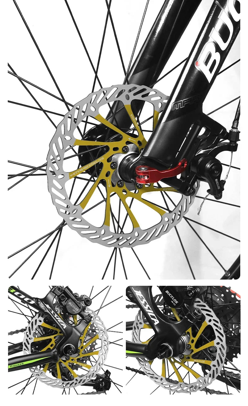 BUCKLOS Ultralight MTB Hydraulic Disc Brake Rotor — 160/180/203mm with 6 Bolts