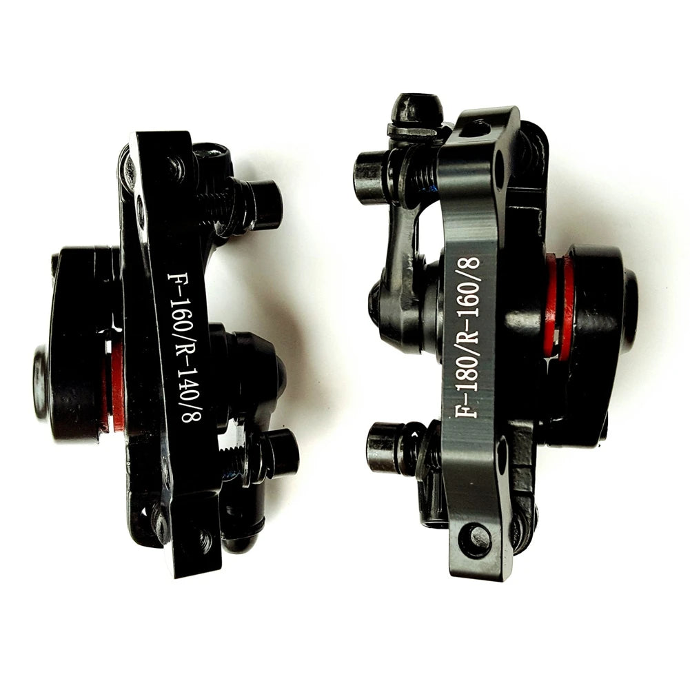 A89E Mechanical Disc Brake Set — Front & Rear Calipers with Cables for Mountain Bikes